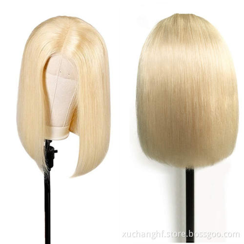 Cheap Price Blonde 613 Color Lace Bob Wig,Blonde Bob 613 Lace Front Wig,Virgin Human Hair Blonde 613 Full Lace Wig